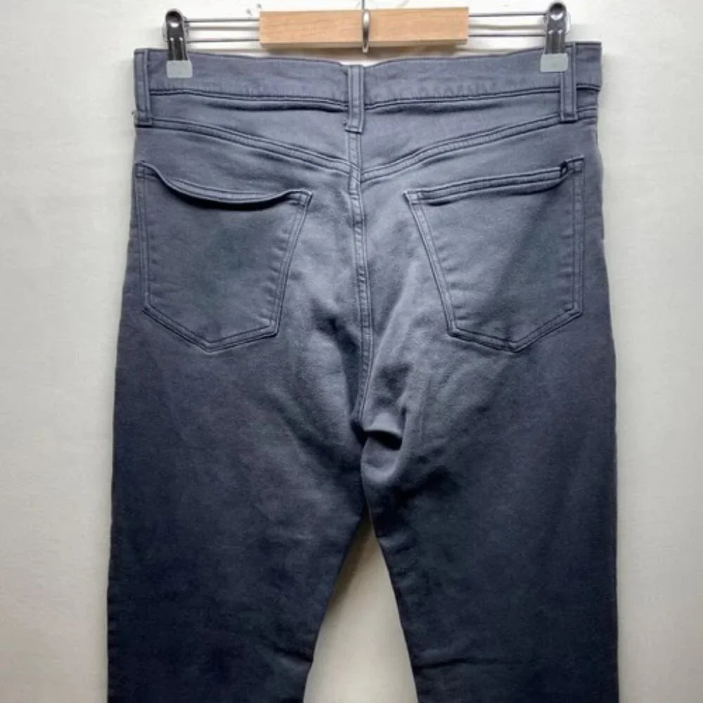 Banana Republic Jeans‎ Men's 32x34 Grey Straight Leg Slim Fit Stretch Denim GUC